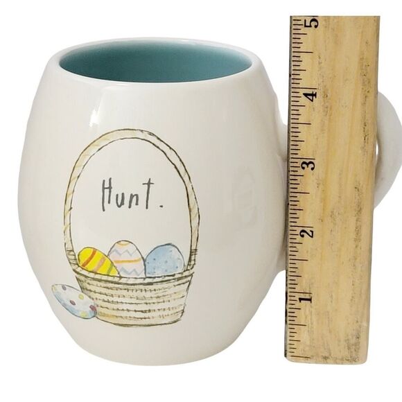 RAE DUNN by Magenta Artisan Collection Easter Egg "HUNT" Coffee Mug Cup 16oz. - Picture 7 of 7